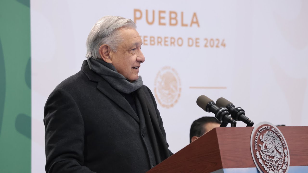 Instalación de industria militar en Puebla impulsa desarrollo económico. Conferencia presidente AMLO