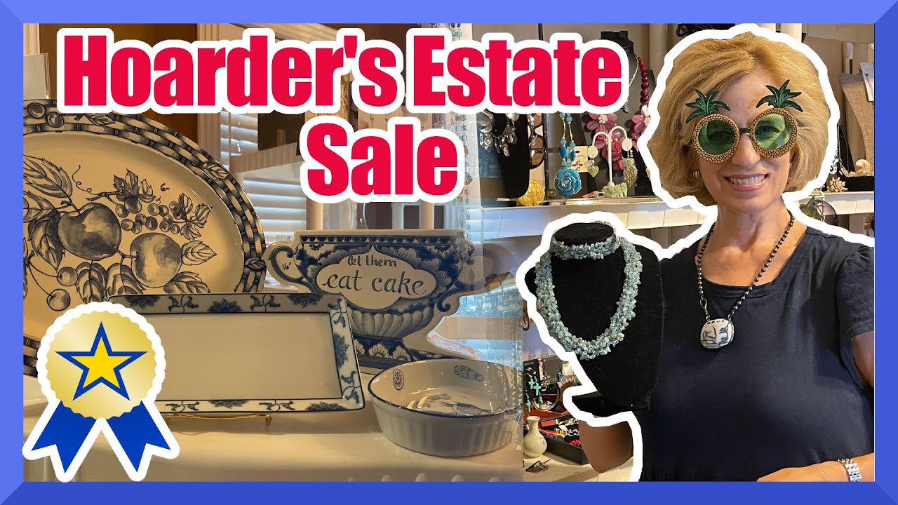 High-end hoarder estate sale! Come along for an exclusive preview and first day of the sale.