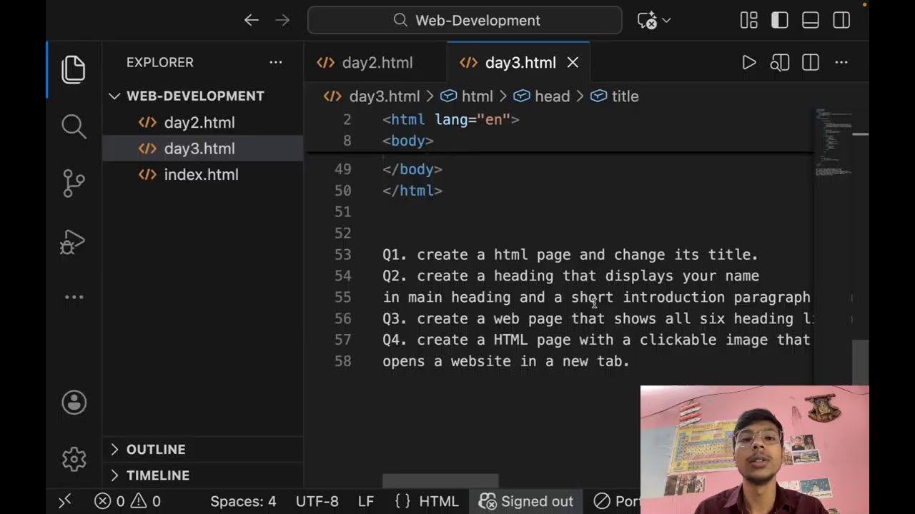 RDS College Web Development Series – Day 3 | Complete HTML + Start CSS from Scratch