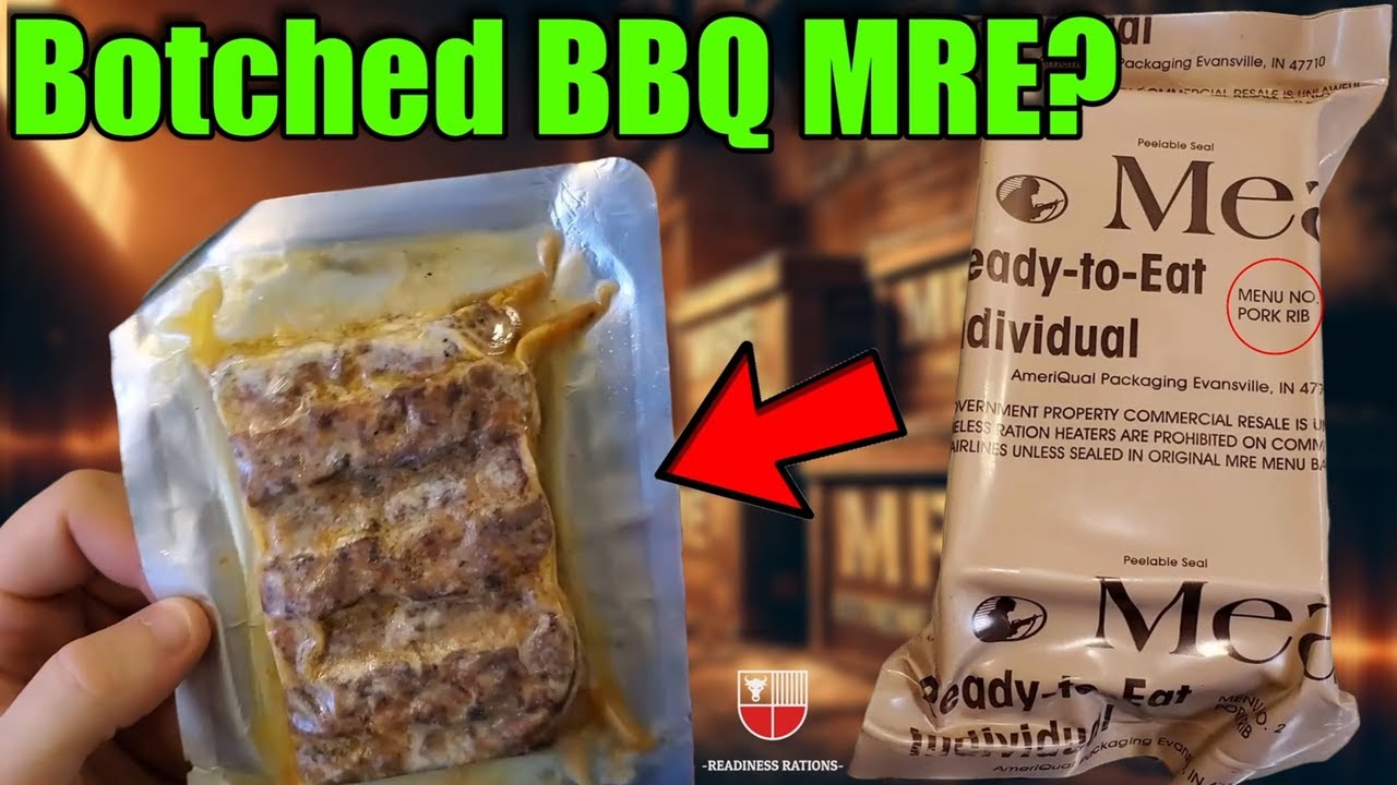 MRE PTSD: Pork Rib & Clam Chowder Ration Disaster (2004) US Military Meal Ready to Eat Taste Test