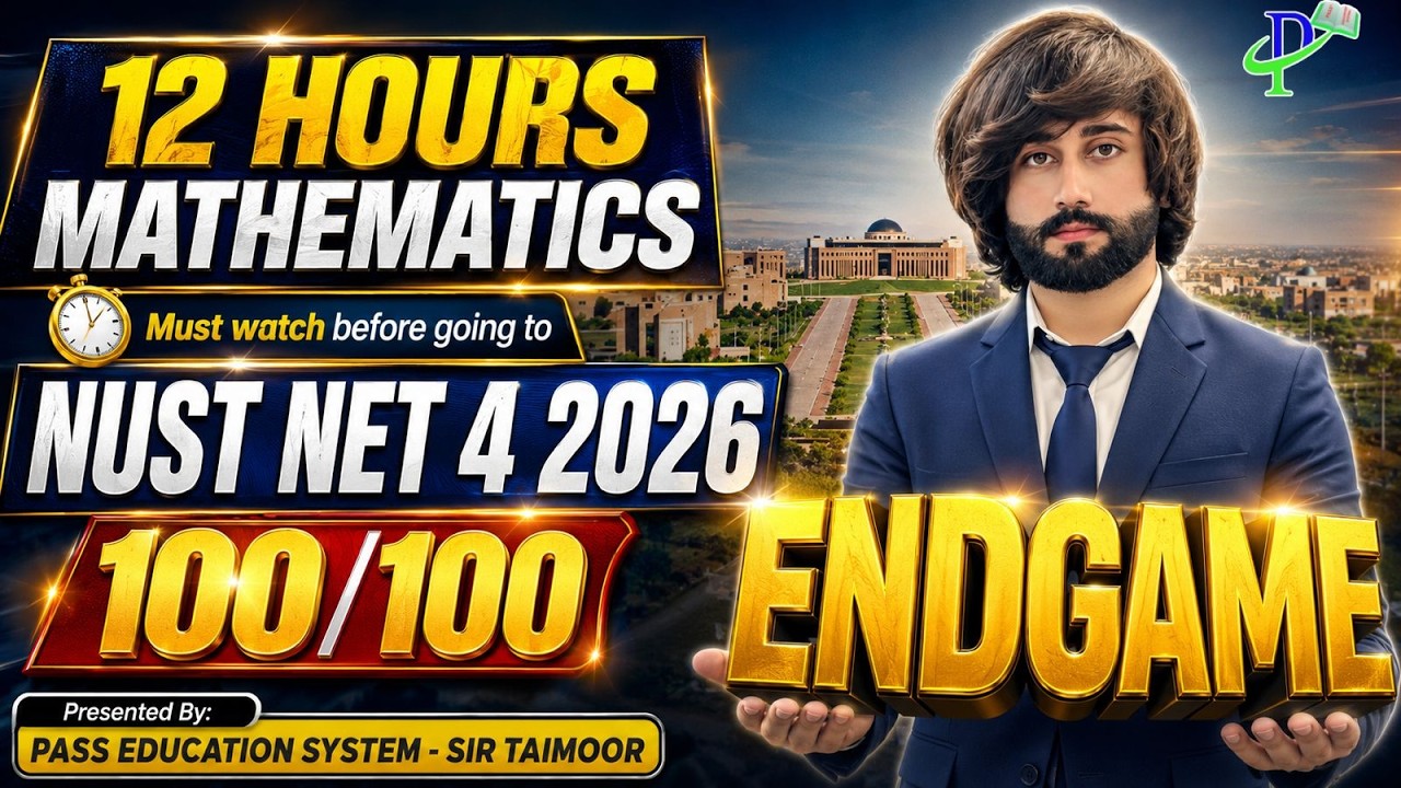 NUST NET 4 2026 Math EndGame I NUST NET Math Past Papers I NUST 2026 Math Paper I NET 4 Math Prep