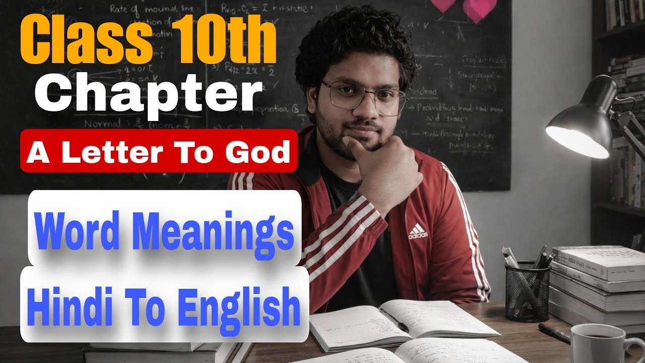 Class 10 – English (First Flight) Chapter A Letter To God (Word Meaning) Hindi to English 