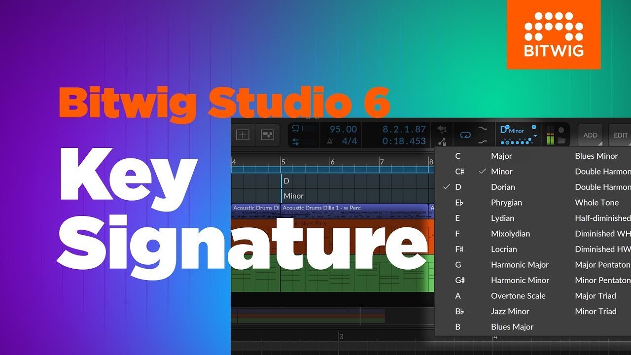 Сигнатура клавиш – New in Bitwig Studio 6