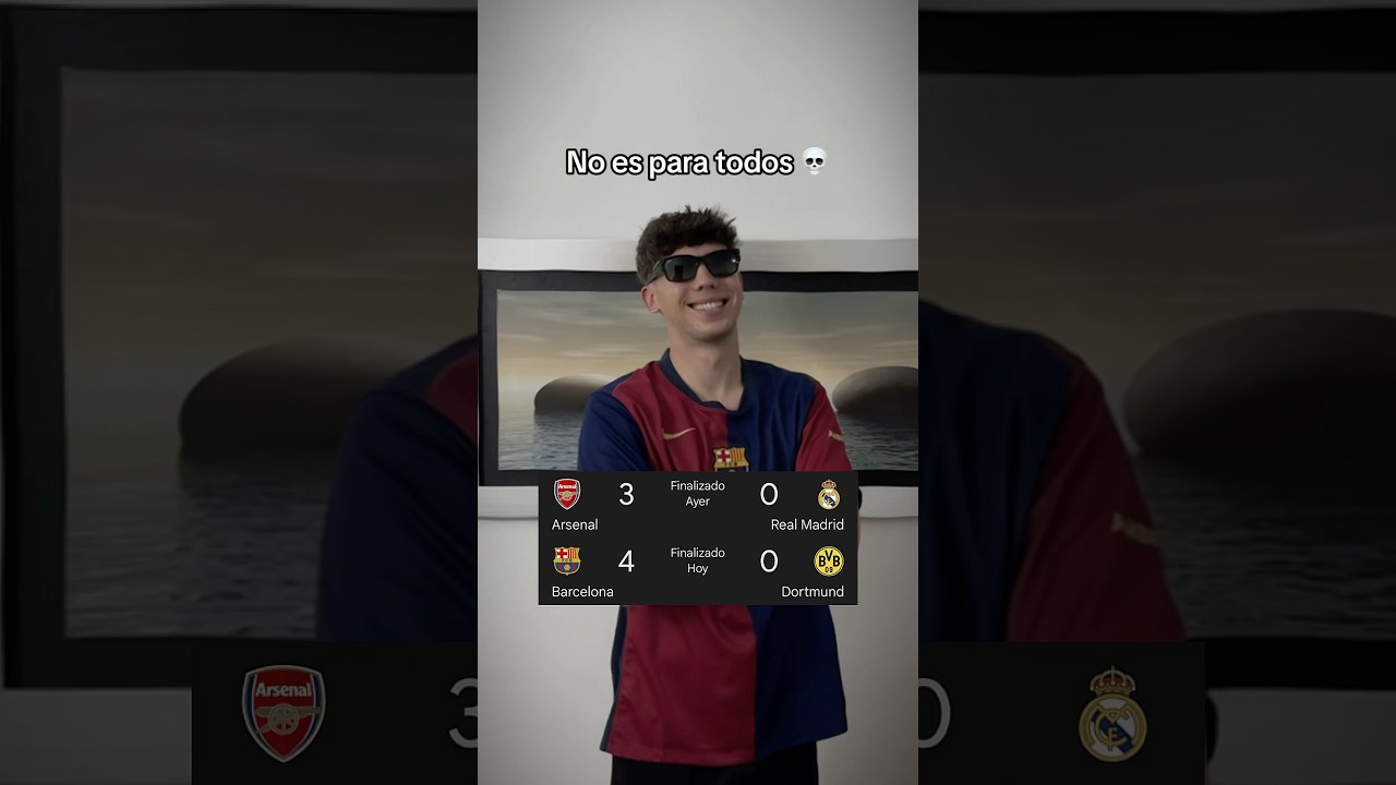 😂 El BAR&Ccedil;A est&aacute; en SEMIFINALES y el MADRID NO 👎🏼 #futbol #humor