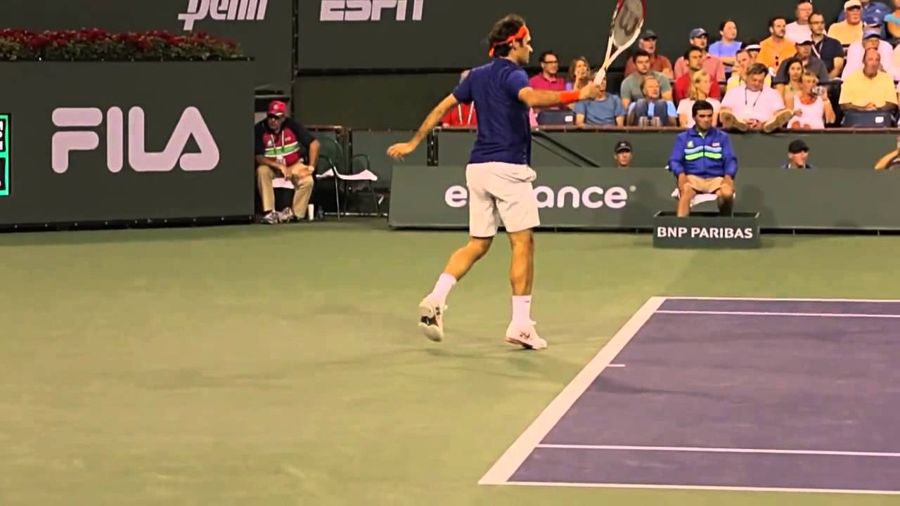Roger Federer: amazing front row footage
