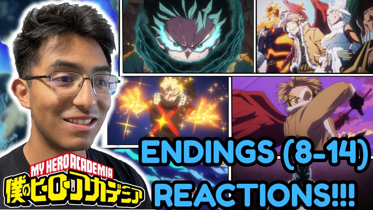 Reacting to Endings 8-14 for the FIRST time EVER | My Hero Academia Endings Reaction