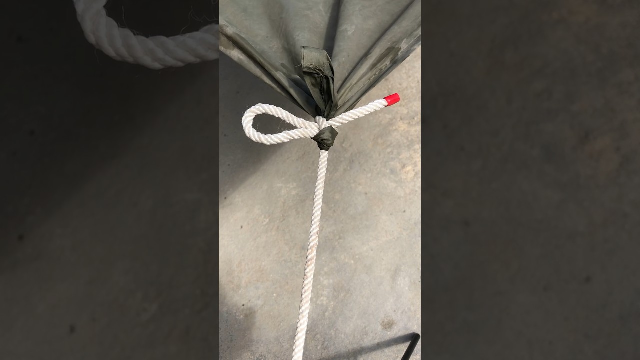 ⛺ Tent Corner Knot _ Very Easy To Tie & Untie