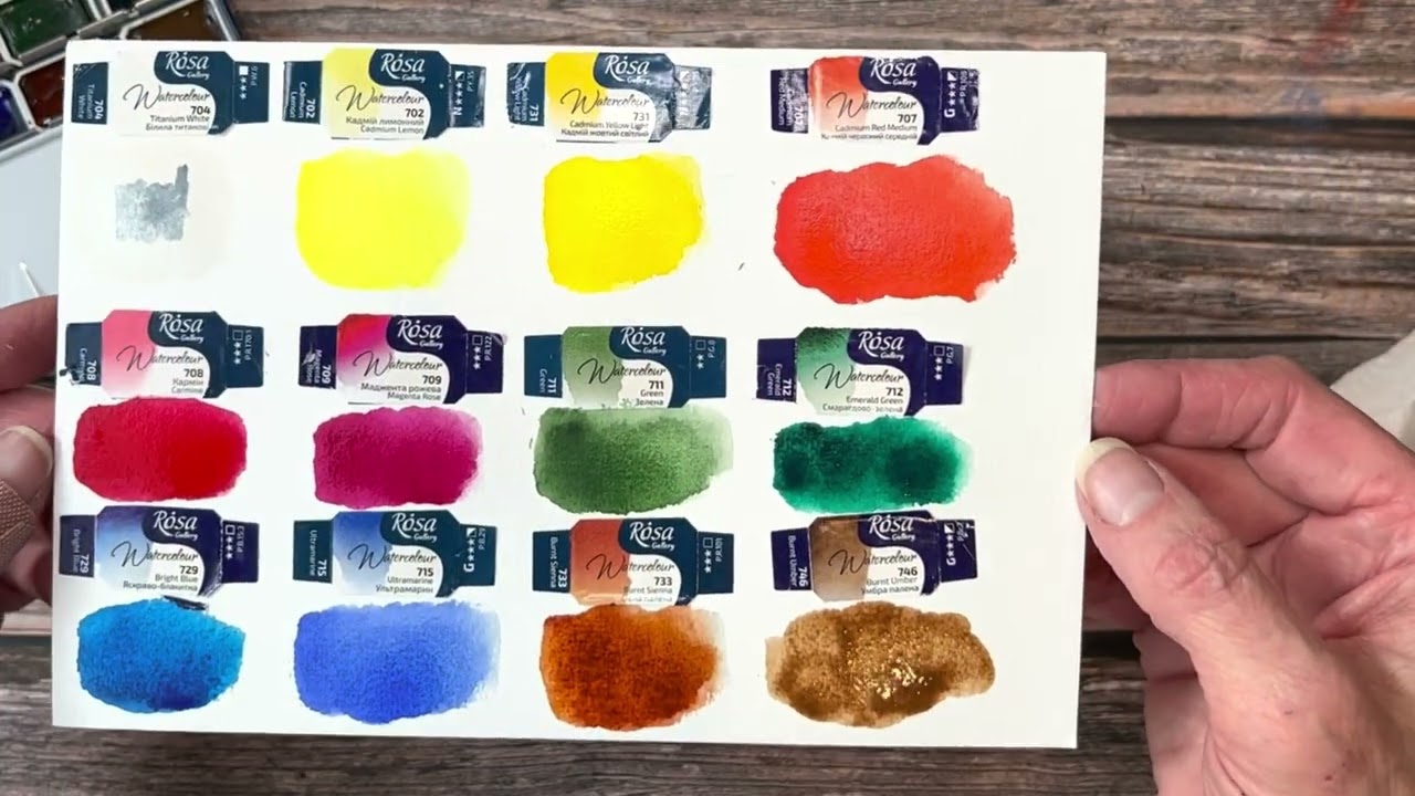 REVIEW: Rosa Gallery Monopigmented Professional Watercolor Paint Set from 🇺🇦 Ukraine!🇺🇦