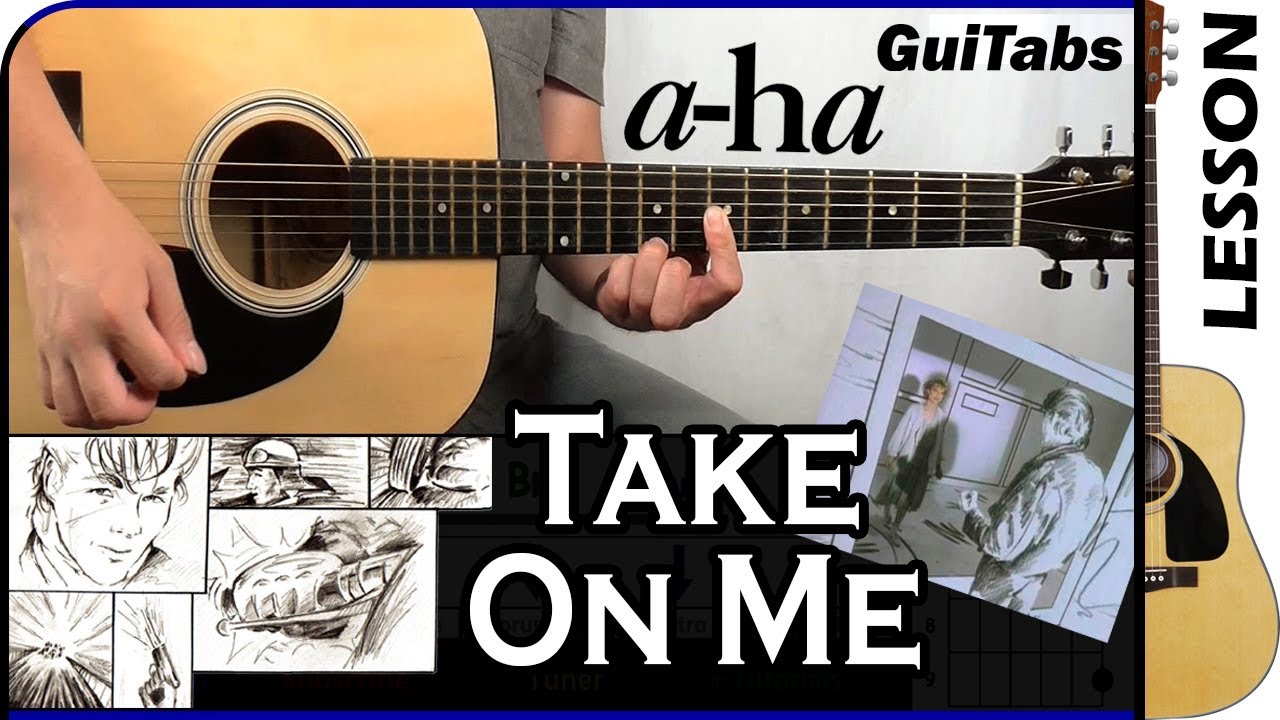 How to play TAKE ON ME 💃🏃 - A-Ha / GUITAR Lesson 🎸 / GuiTabs N°118