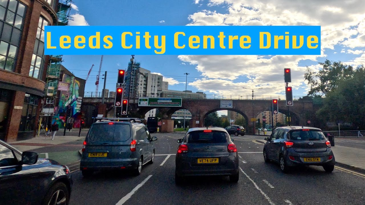 Scenic Drive Leeds City Centre in 4K