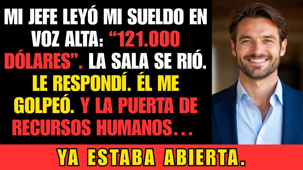 Leyó en voz alta mi pago de $121,000: le respondí, me golpeó… y RR. HH. ya esperaba