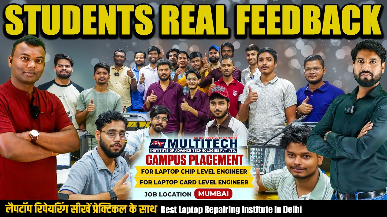 Laptop Repairing Course Students Honest Feedback | Placement & Job Experience | Multitech Institute