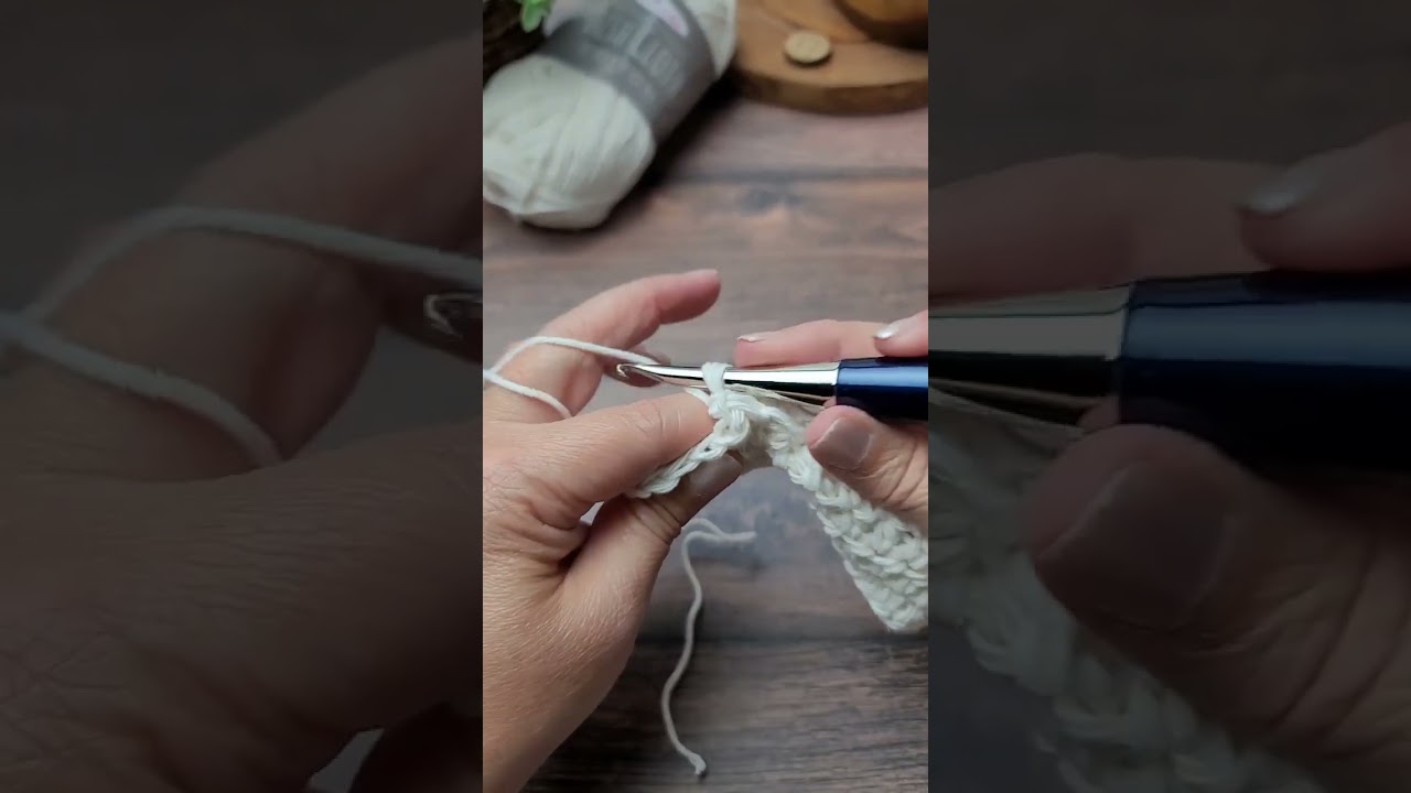 Back Post Double Crochet Stitch BPdc