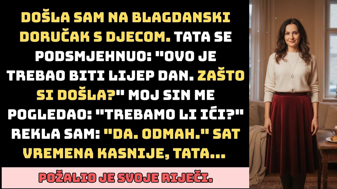 Došla sam na blagdanski doručak s djecom. Tata se podsmjehnuo: 