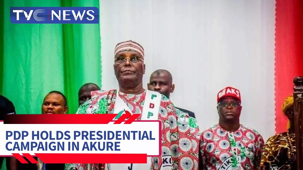 Watch Moment Atiku Abubakar Flags Off PDP Campaign In Akure