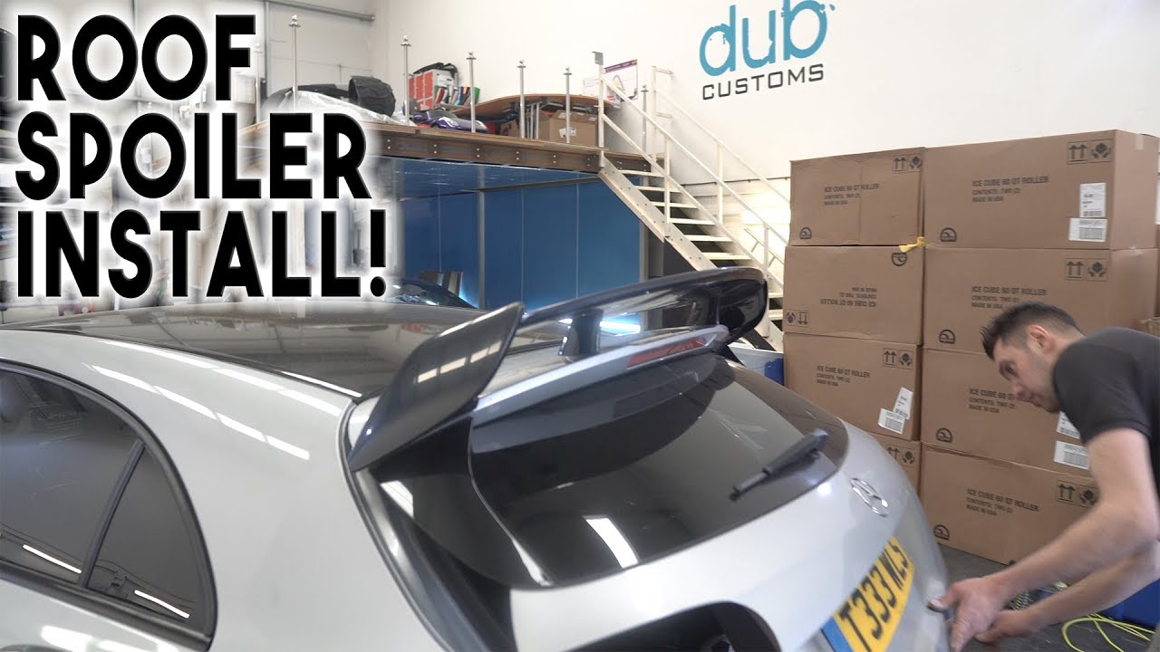 AMG ROOF SPOILER on my Mercedes A250 AMG LINE! @ DUB CUSTOMS