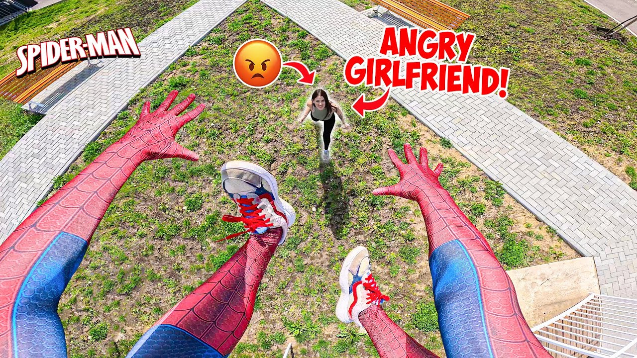 SPIDER-MAN ESCAPING ANGRY GIRLFRIEND (Amazing Parkour POV)