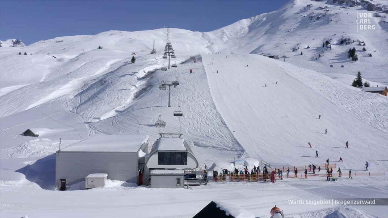 Warth Skigebiet - Vorarlberg von Oben