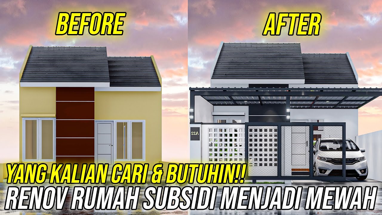 EXCLUSIVE! Renovasi Rumah Subsidi Tipe 30/60 Jadi Lebih Mewah l Low Budget