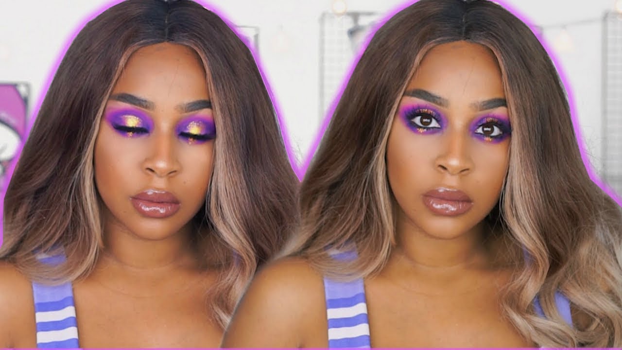 GRWM : MAKEUP DE BOMBASS | PURPLE GOLD SMOKEY MAKEUP 😈🌟