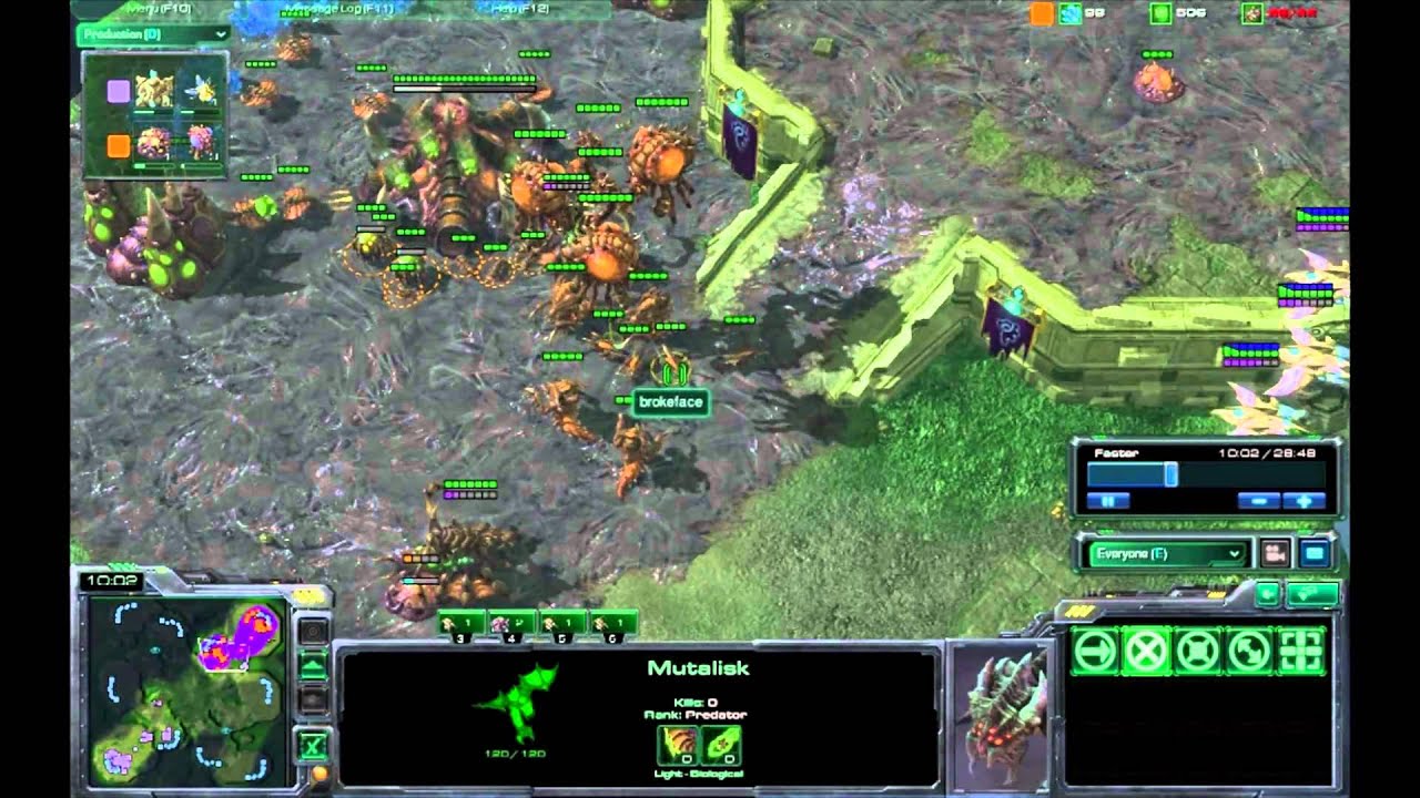 SC2 Tournament #3: R2: brokeface (Z) vs Ineno (P) - G2 Part 1