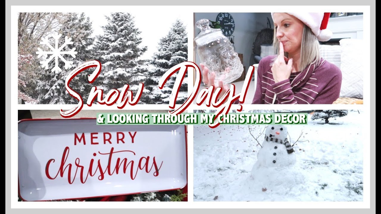 PULLING OUT MY CHRISTMAS DECOR | DAY IN THE LIFE OF A STAY AT HOME MOM 2020