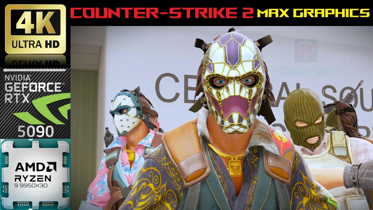[4K] Counter Strike 2 - Nvidia RTX 5090 AMD Ryzen 9950x3D