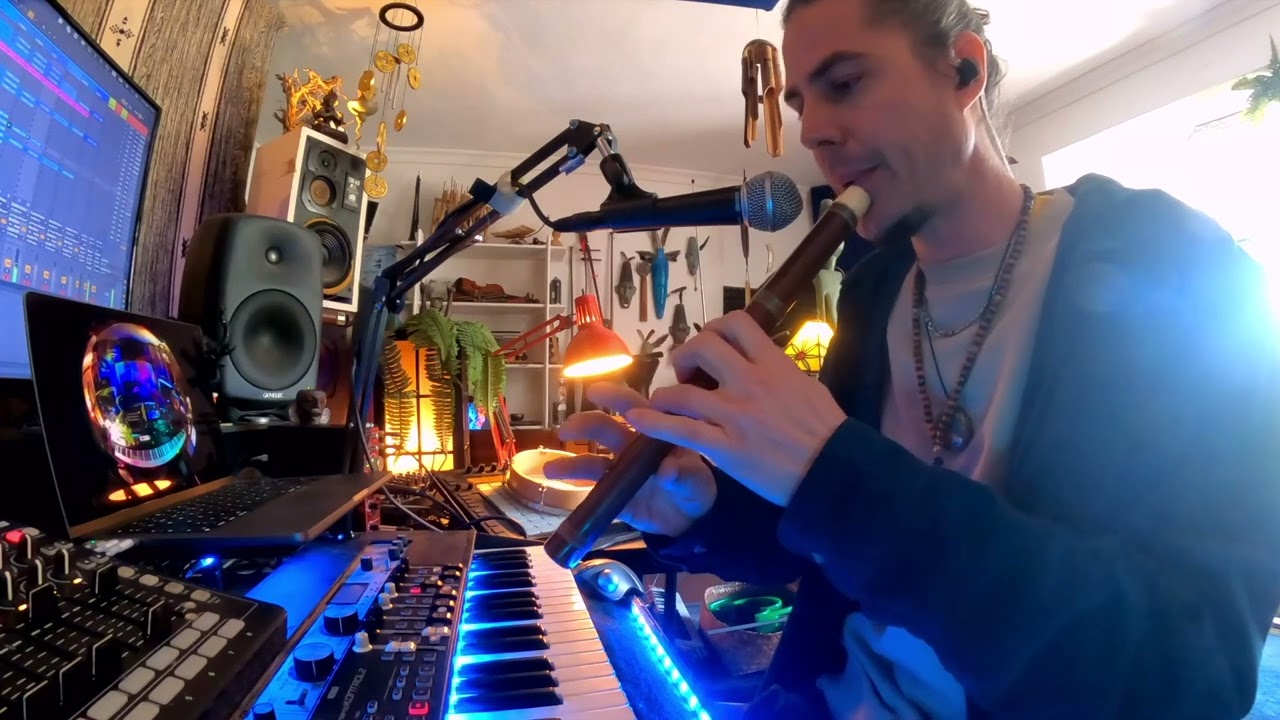 Organic House session. Live looping multi-instrumentalist.