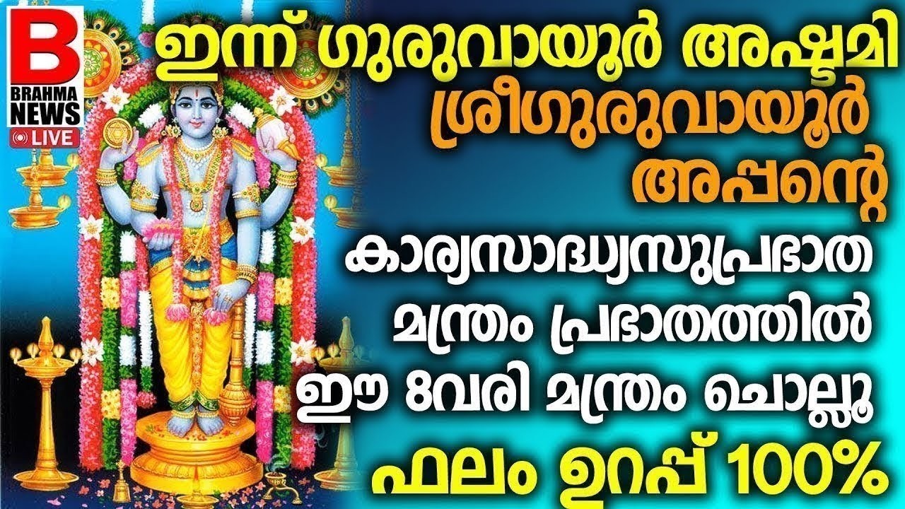 മക്കള്‍ക്ക് വേണ്ടി അമ്മമാര്‍ ഈ 2 വരി നാമംദിവസവും ജപിച്ചോളൂ ഫലം ഉറപ്പ്! GURUVAYUR EKADASI DHINAM