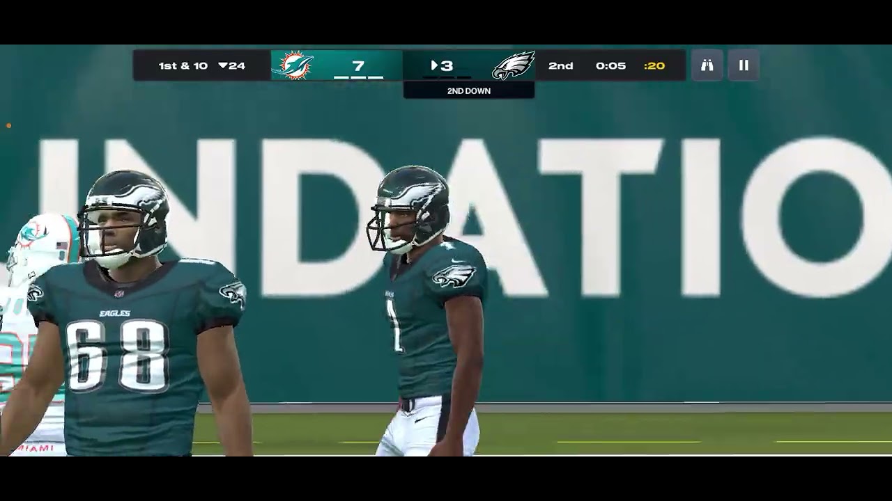 Dolphins vs eagles madden 26 mobile 