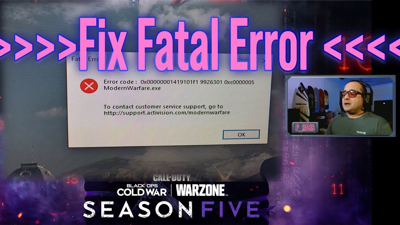 Call of Duty Warzone Season 5 Fatal Error Fix!
