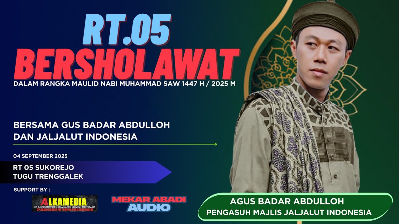 🔴 LIVE  -  RT 05 Sukorejo Bersholawat Bersama Gus Badar Abdulloh & Jaljalut Indonesia