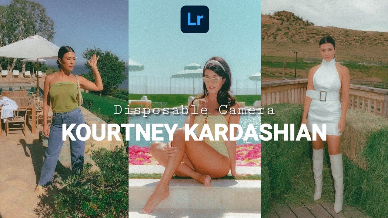 KOURTNEY KARDASHIAN DISPOSABLE CAMERA-LIGHTROOM MOBILE PRESET | How To Edit Disposable Camera Preset