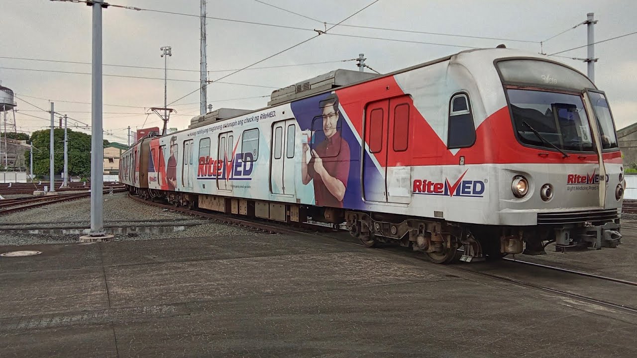 LRTA line 2 ts #8 entering santolan depot