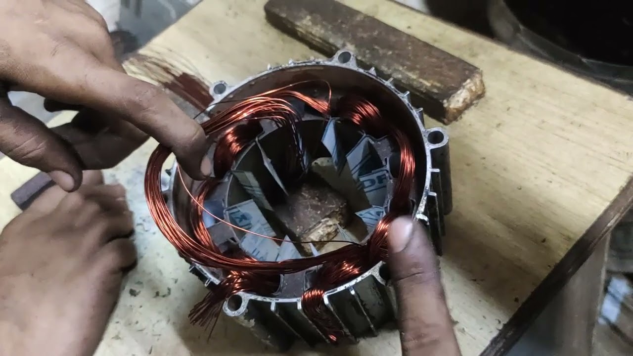 E RIKSHAW MOTOR COMPLETELY REWINDING PART 2