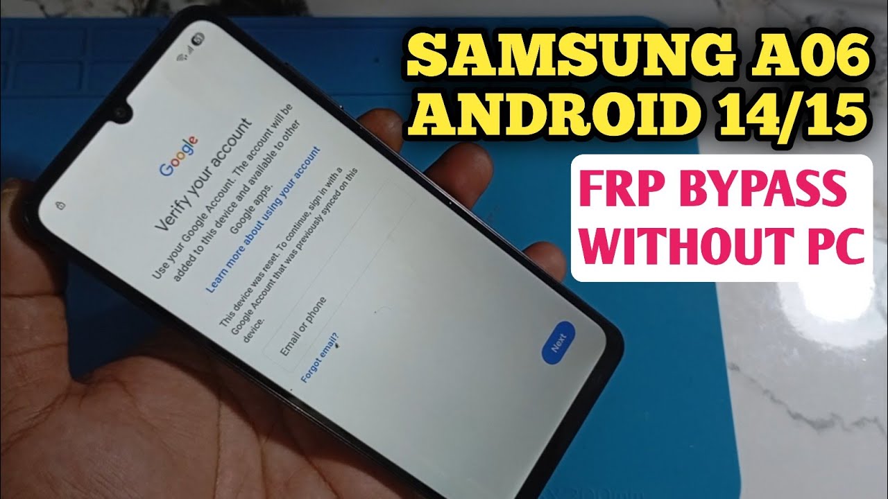 Samsung A06 Frp Bypass Android 14/15 2025