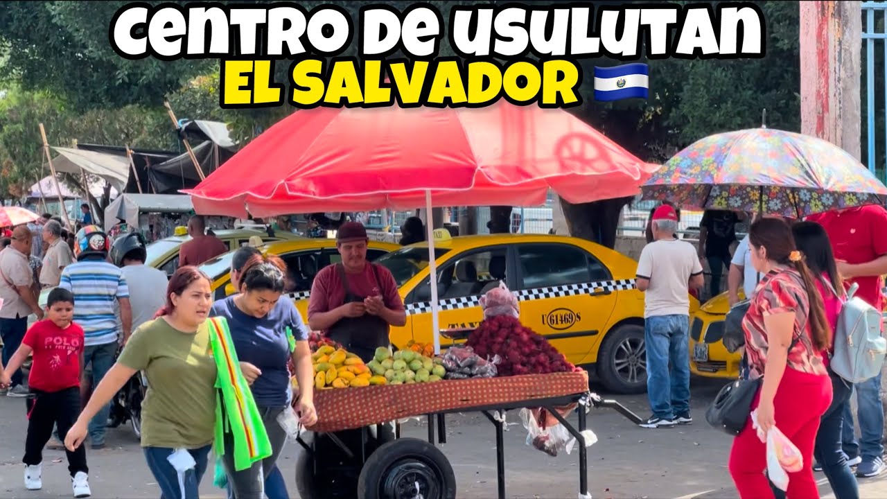 CENTRO DE USULUTAN ASÍ EL AMBIENTE 2025 EL SALVADOR 🇸🇻
