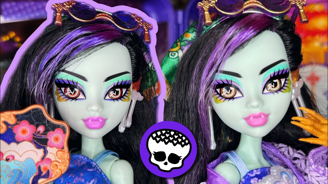 ПОТРЯСАЮЩАЯ КРАСОТА! Обзор куклы Jinafire Long Gorgeous Oasis Monster High Skulltimate Secrets!