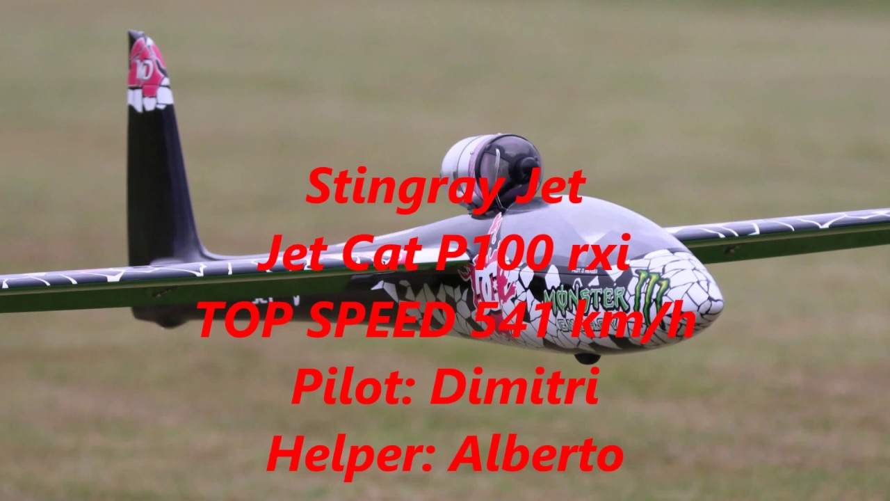 Stingray Jet - extended version - con turbina jet Cat P100 rxi TOP SPEED 541 km/h