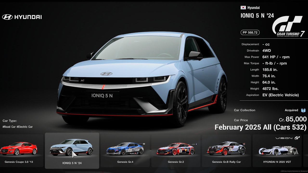 Gran Turismo 7 | All Car Full List Brand Central & Collection (523 Cars February 2025) [PS5Pro]