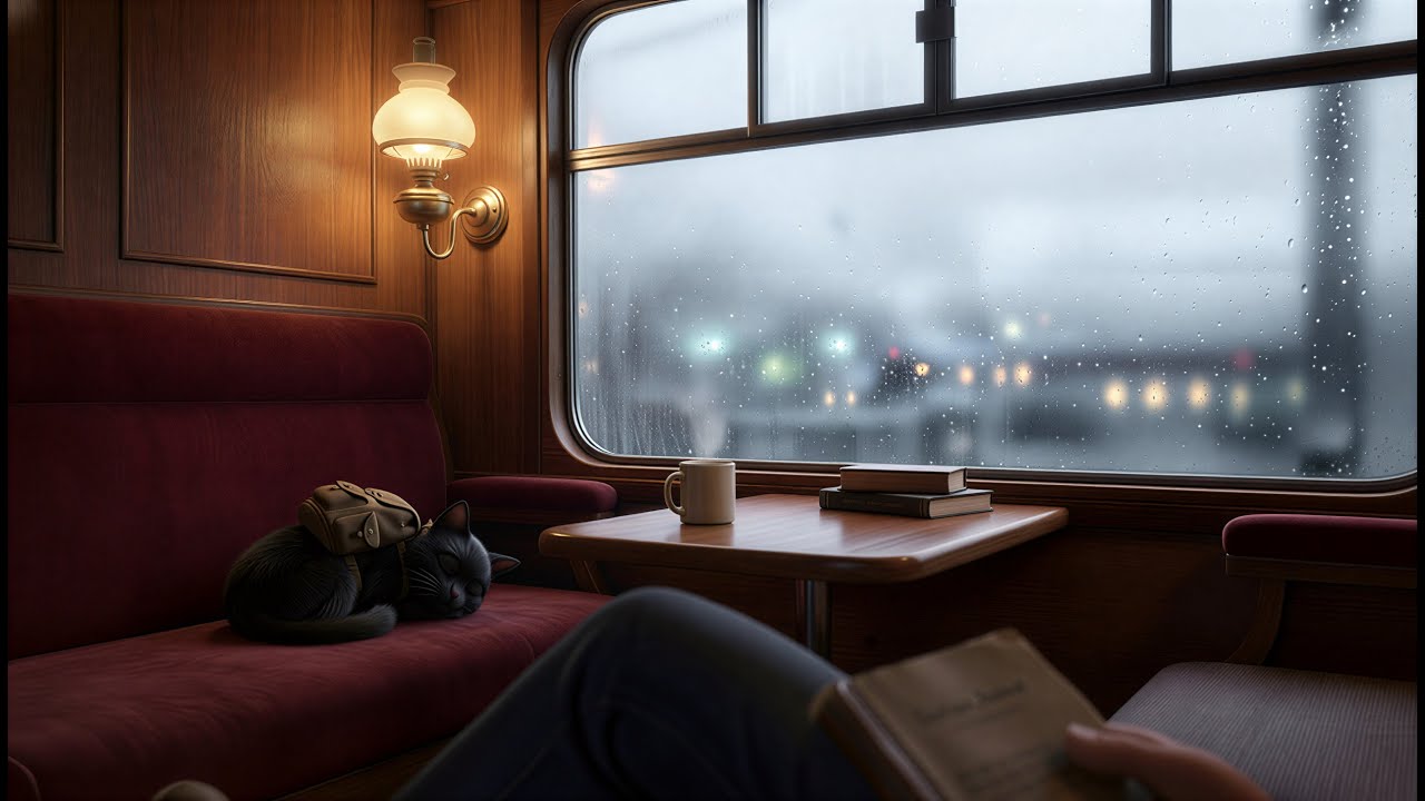 Rainy Train Journey 🌧️ Lofi for Deep Focus & Sleep