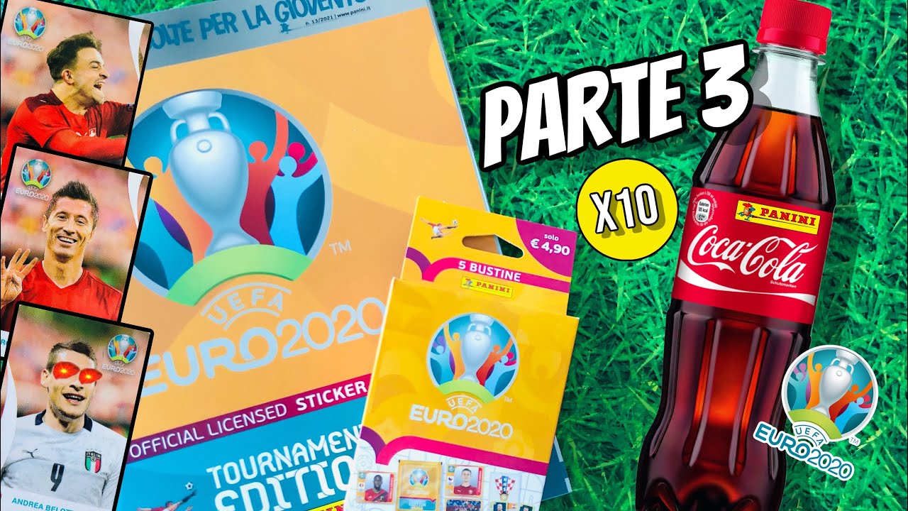 🥤UNBOXING COCA COLA🇮🇹*COLLEZIONE FINITA 100%* - PARTE 3 - CALCIATORI PANINI EURO 2020