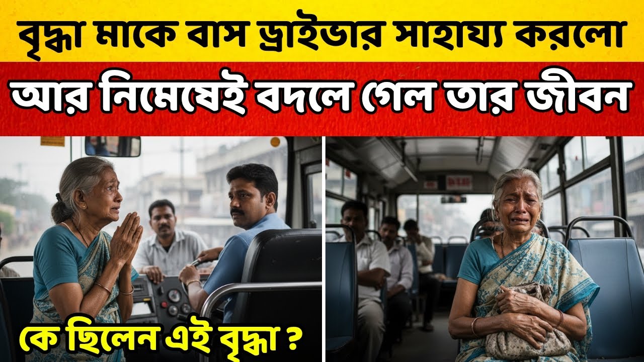 বৃদ্ধা মাকে সাহায্য করে নিমেষেই বদলে গেল বাস ড্রাইভারের জীবন কে ছিলেন এই বৃদ্ধা ?