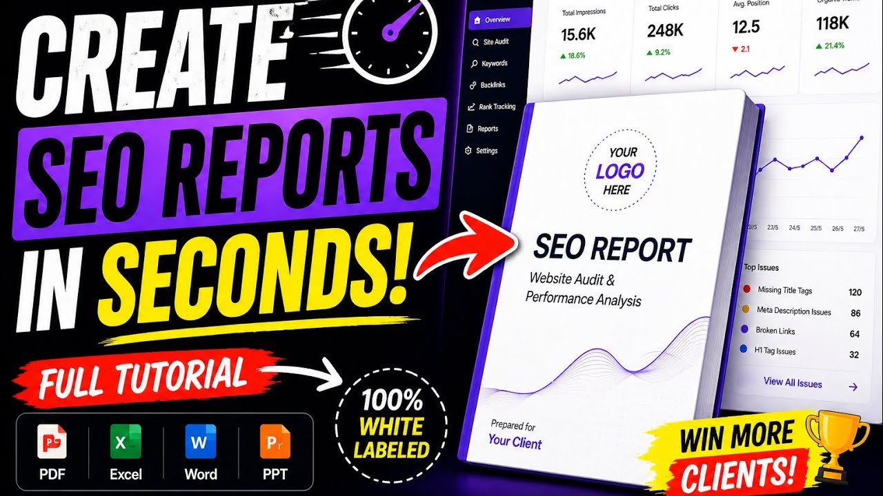PitchSEO Full Tutorial (Win More Clients) | SEO Report Automation Tool | Client Ready Pitch Report