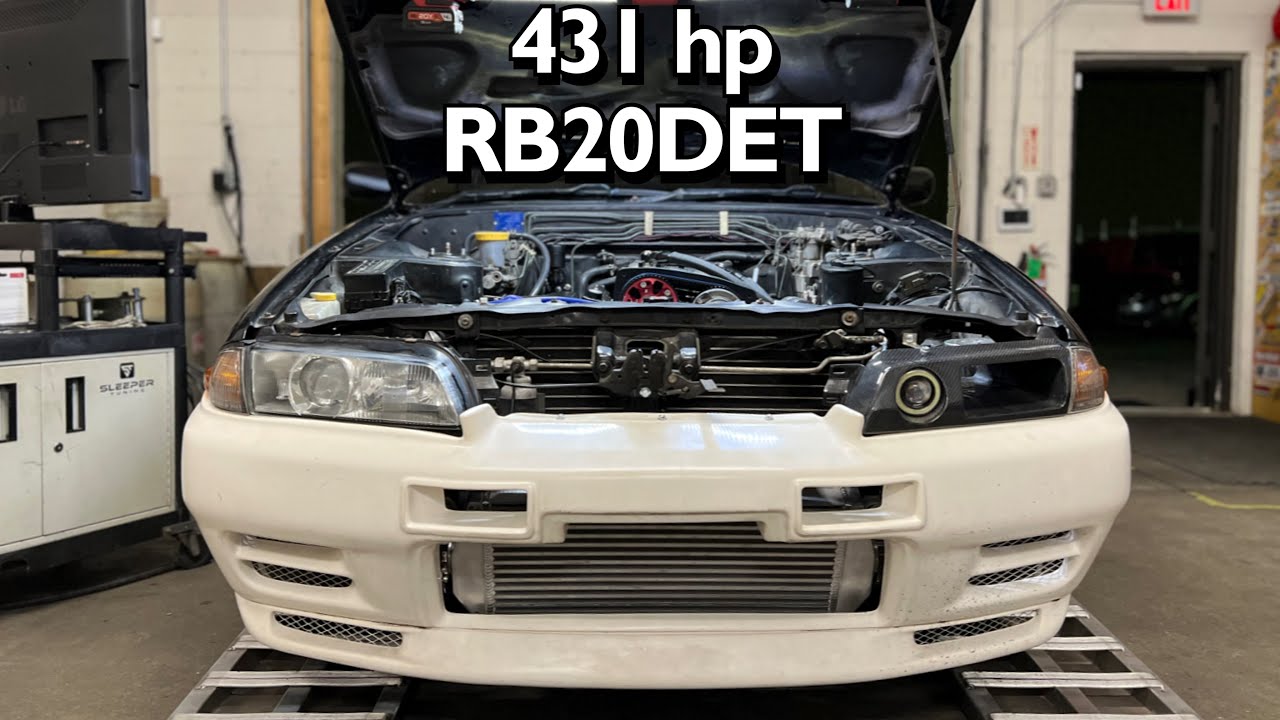 RB20DET makes 431 hp on E85 - R32 wrap up - In car footage