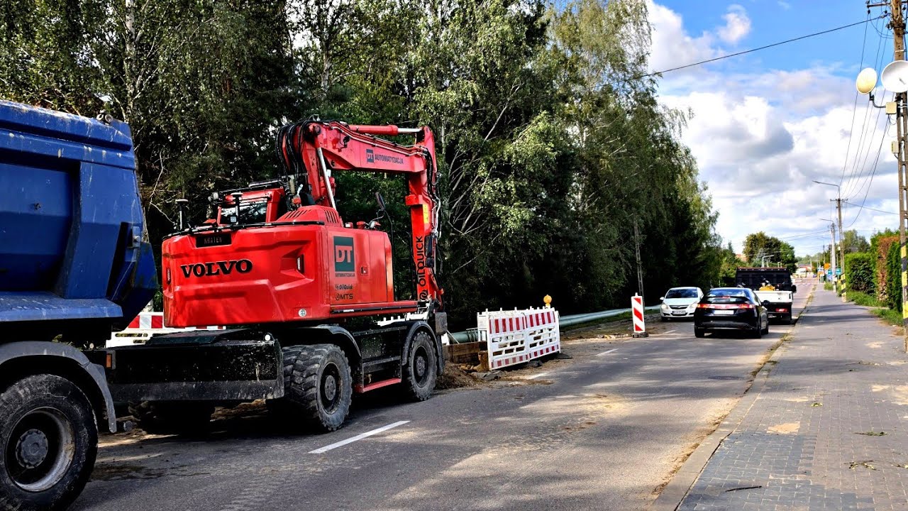 Kanał tłoczny - ciąg dalszy | Volvo EWR170E Oilquick RCM 