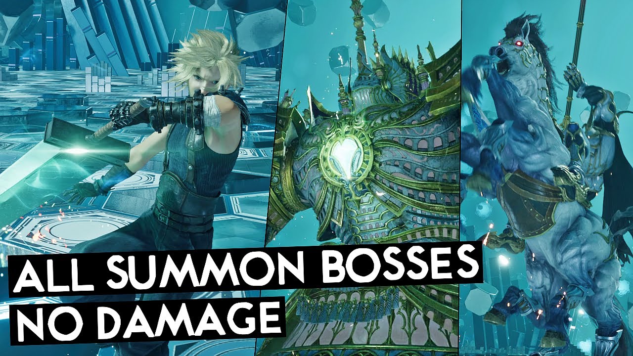 Final Fantasy 7 Rebirth - Cloud vs All Summons (Full Might, No Damage)