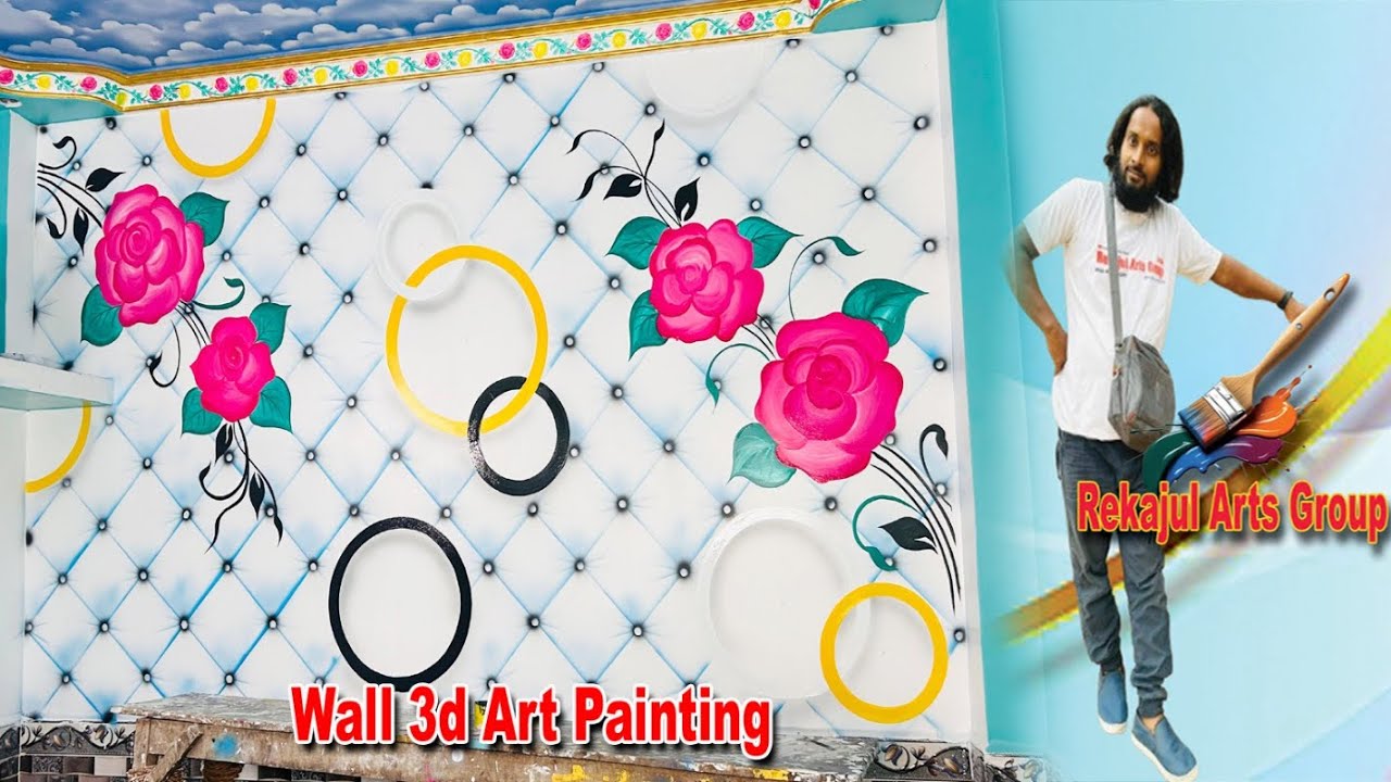 3d wall painting // 3d painting #shortvideo #youtubeshorts #youtubevideo #youtuber  ☎️9733802220