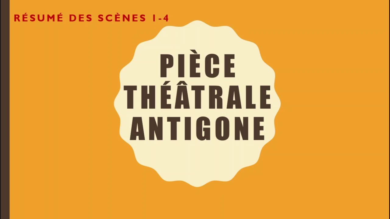 ANTIGONE: Résumé des scènes 1-4