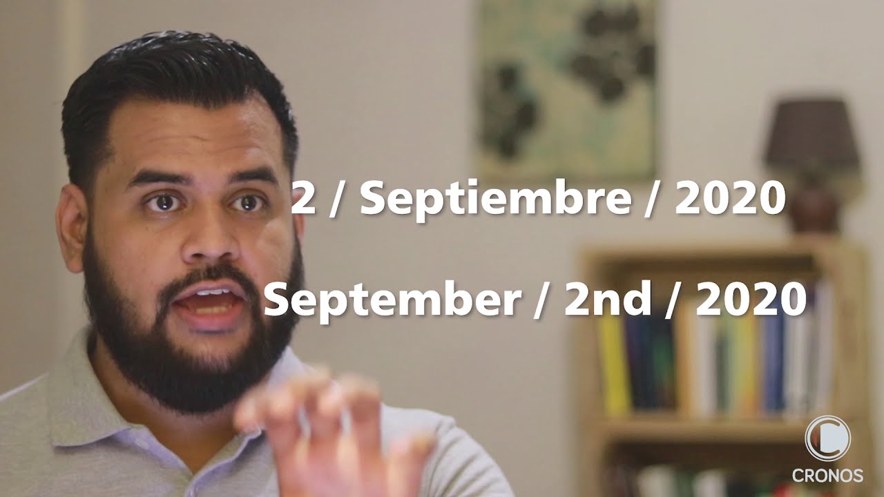 Las Fechas en Ingl&eacute;s